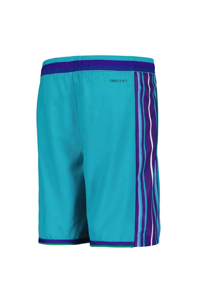 Jordan Brand Youth Jordan Brand Teal Charlotte Hornets Classic Edition Swingman Shorts, Alternate, color,
