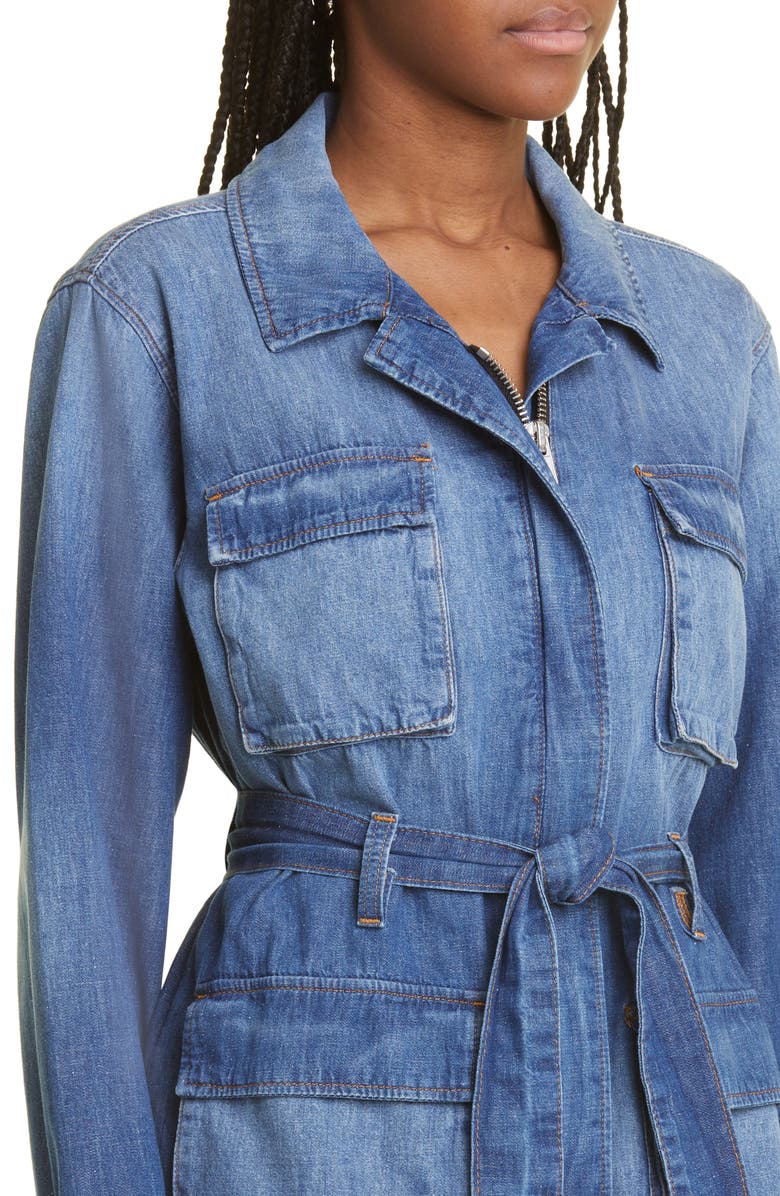 Ramy Brook Zaniyah Long Sleeve Denim Dress, Alternate, color, 