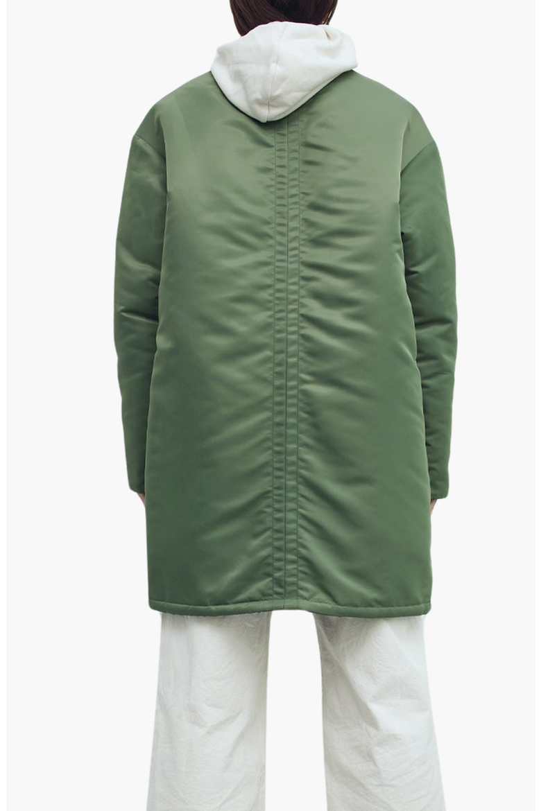 Reversible Down Coat, Alternate, color, Green / Blue