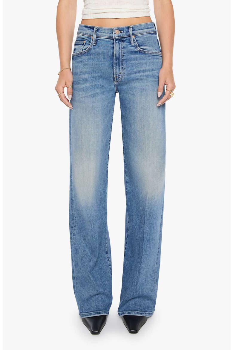 The Mid Rise Lasso Sneak Wide Leg Jeans, Main, color, MOVE TO THE GROOVE