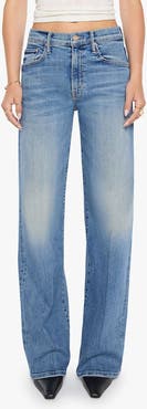 MOTHER The Mid Rise Lasso Sneak Wide Leg Jeans