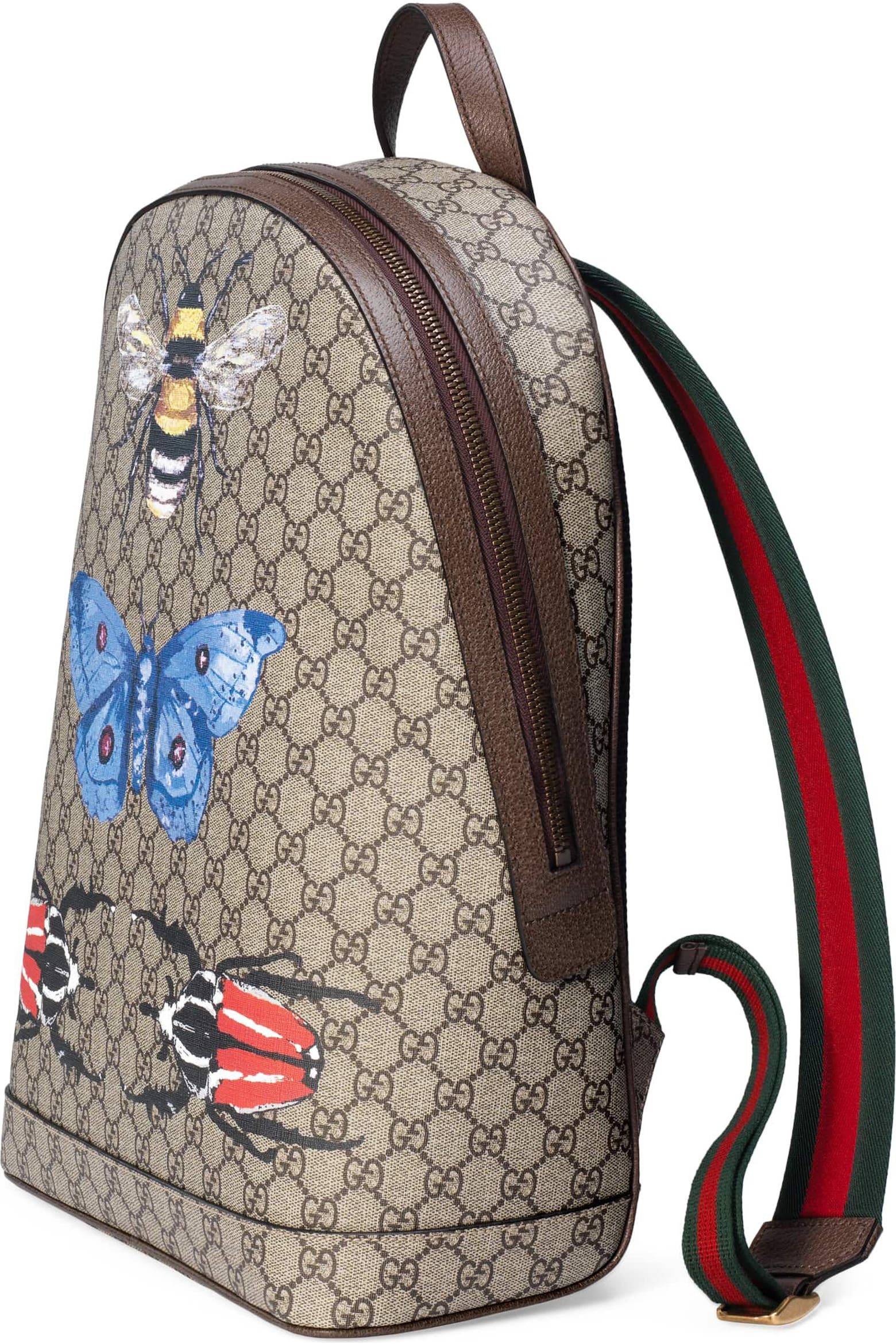 Bug Or Magic Gucci Insect Print GG Supreme Canvas Backpack (Women) | Nordstrom