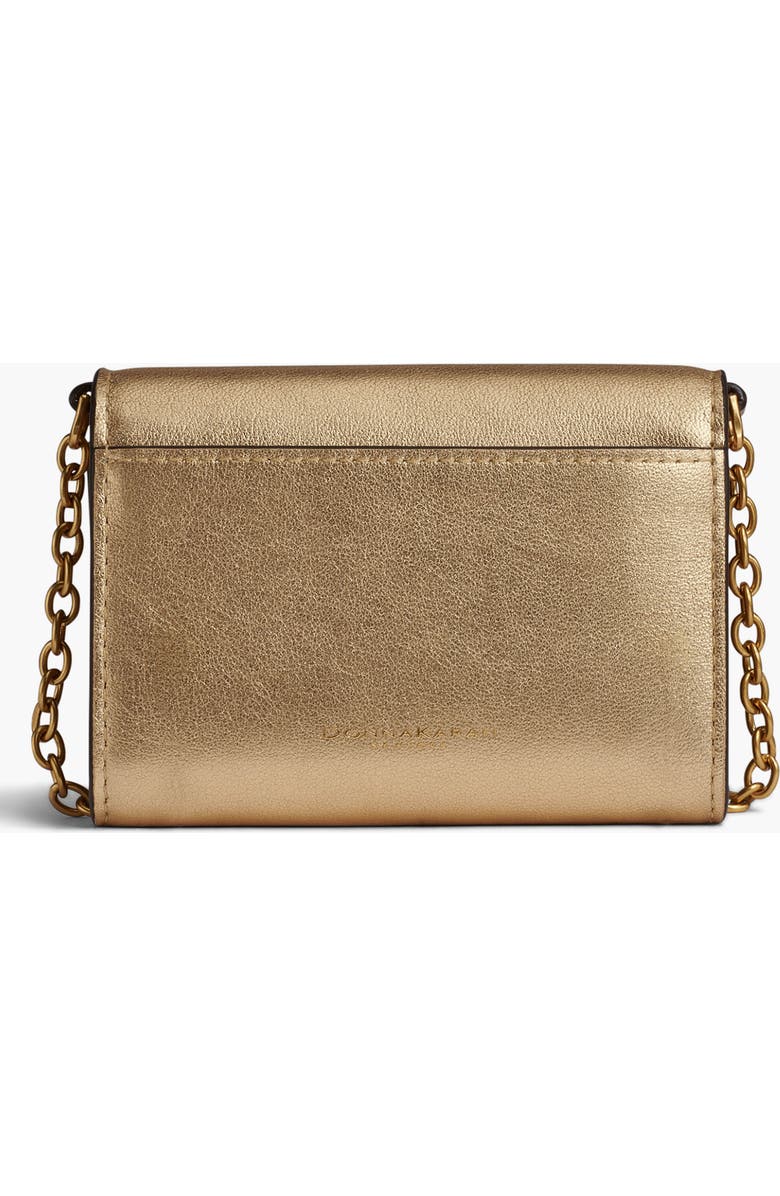 Donna Karan New York Malverne Metallic Wallet On String, Alternate, color, Gold