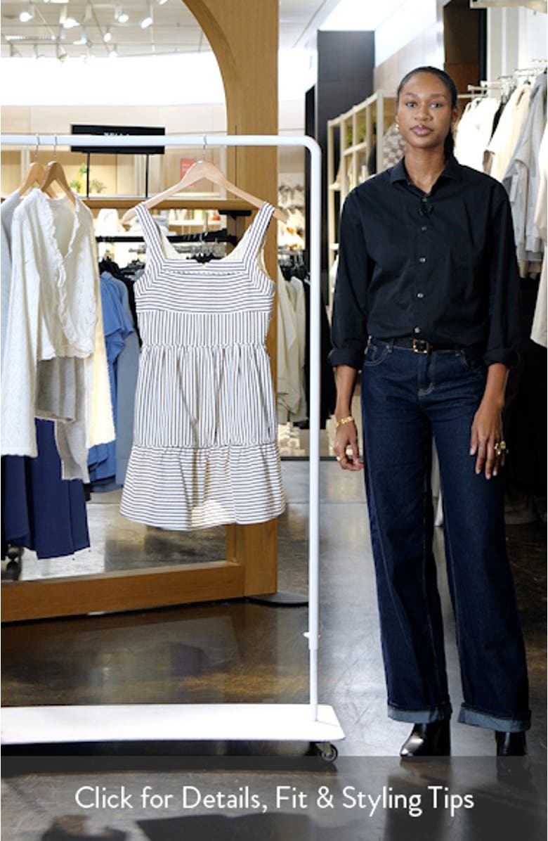 Stripe A-Line Minidress, sales video thumbnail