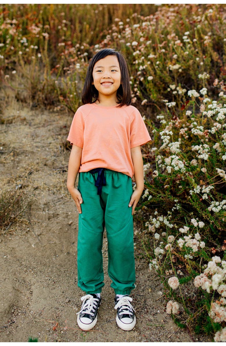 Jackalo Kids’ James Organic Cotton Sweatpants, Alternate, color, Hunter Green