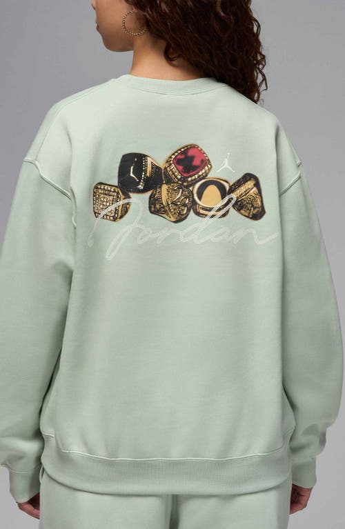 Nike Brooklyn Fleece Crewneck Sweatshirt In Seafoam/sail