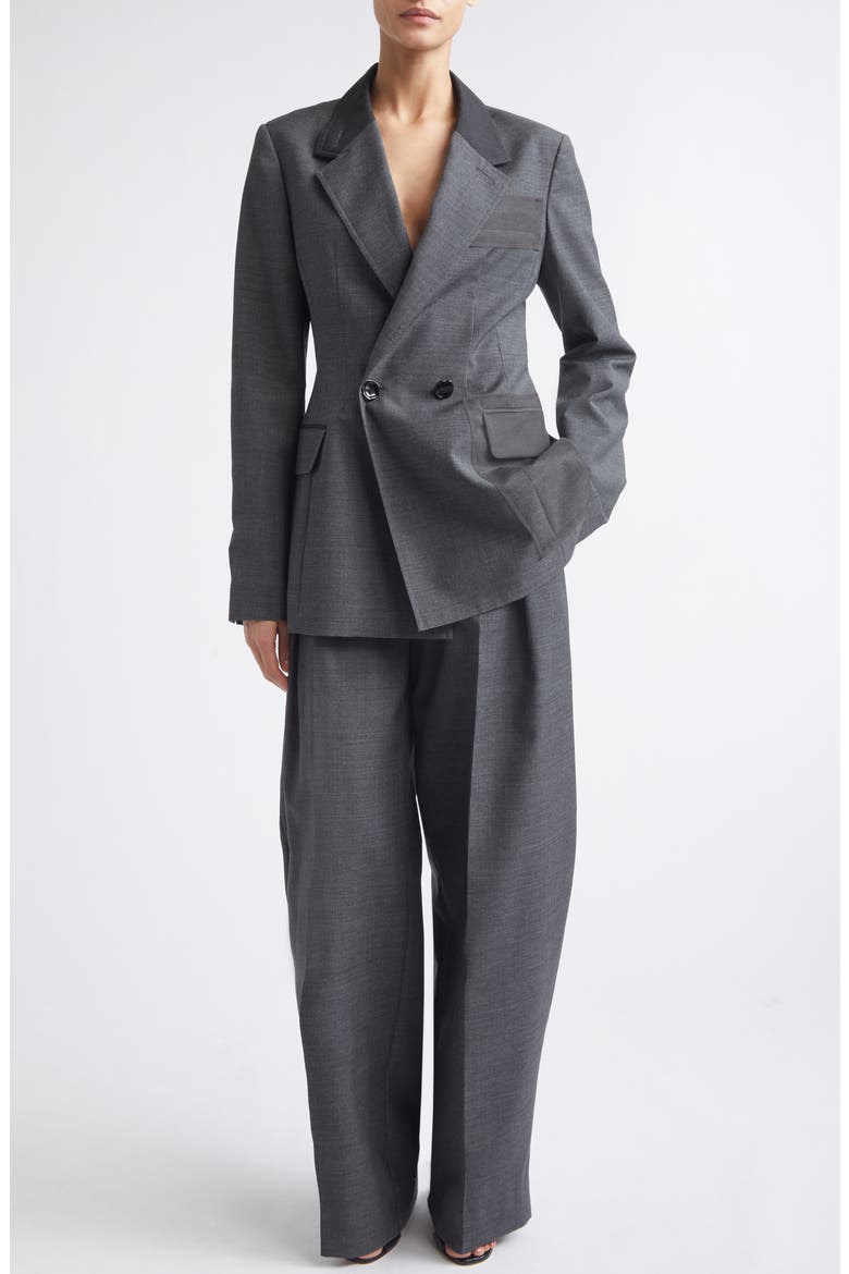 Tropical Wool Bar Jacket, Alternate, color, LIGHT CHARCOAL