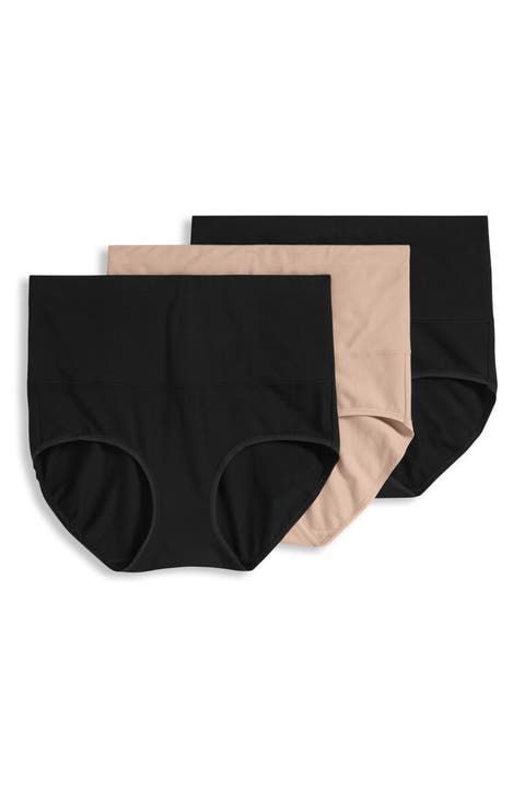 Women's Skimmies Cotton Stretch 360° Tummy Smoothing Brief - 3 Pack