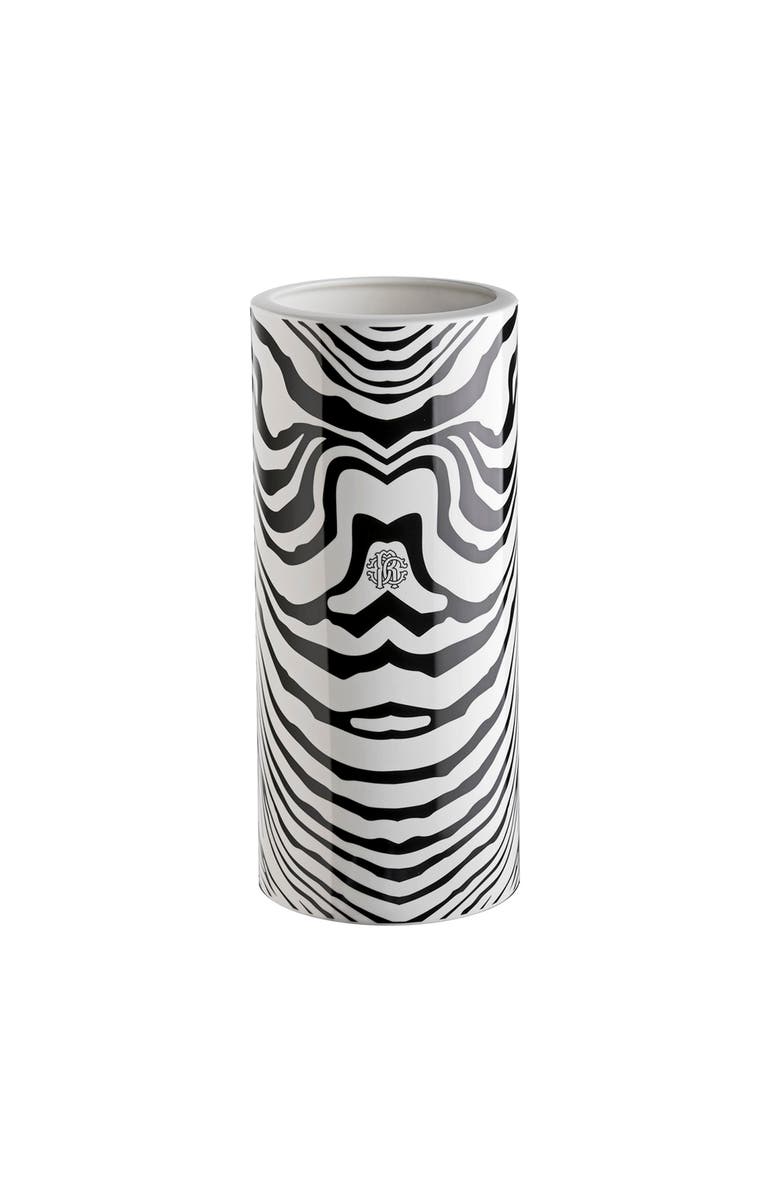 CAVALLI Home Luxury High Vase, Alternate, color, Zebrage