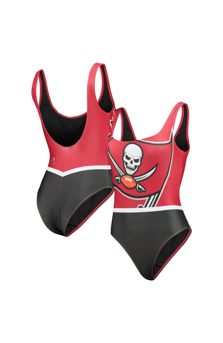 FOCO Women's FOCO Red Tampa Bay Buccaneers Team One-Piece Swimsuit, Main, color, 