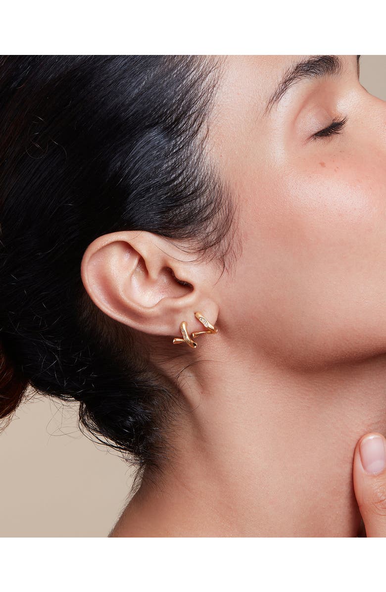 Eloise Jewelry Eden Earrings Natural Diamonds. Handmade in Italy, Alternate, color, Diamonds