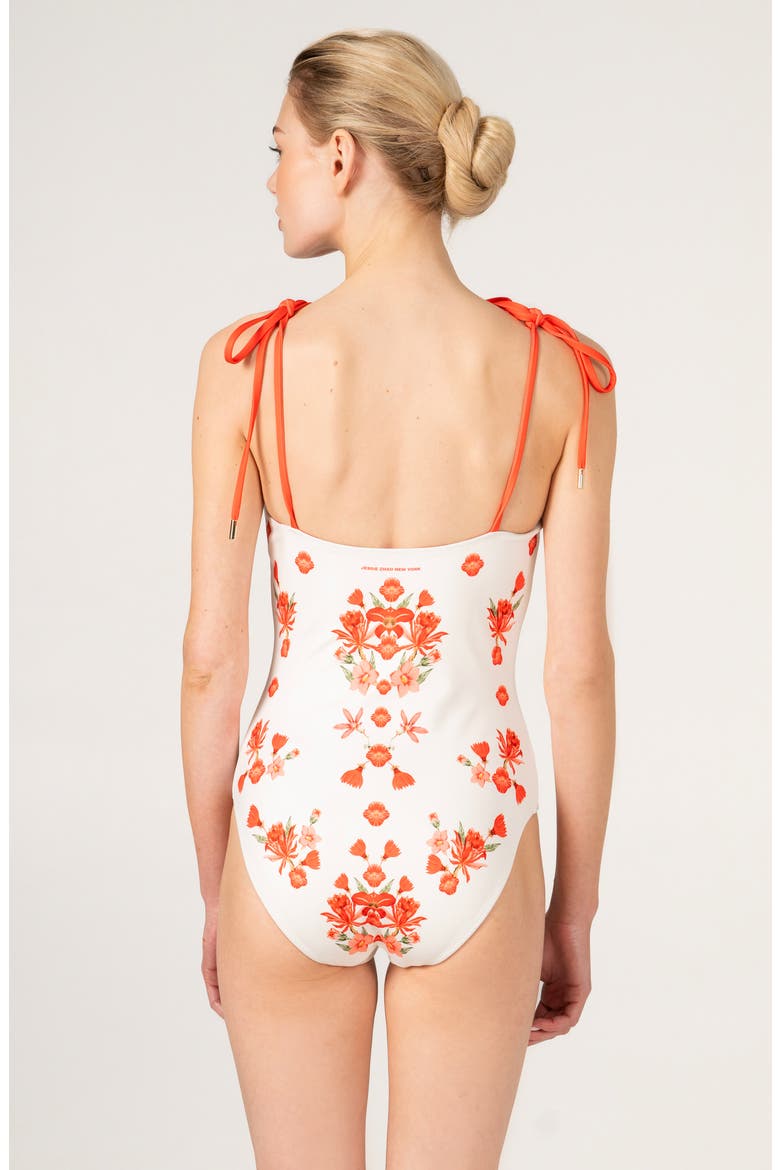 Passion Garden Reversible One Piece Swimsuit, Alternate, color, Red