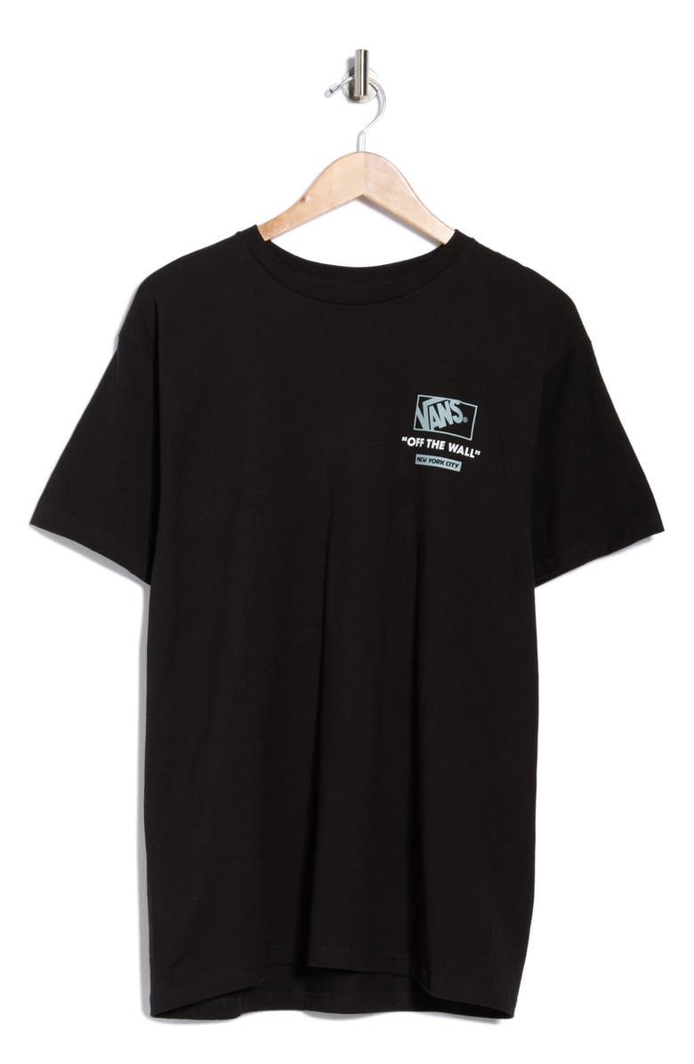 Vans NY Stacked Logo Graphic T-Shirt, Alternate, color, Black