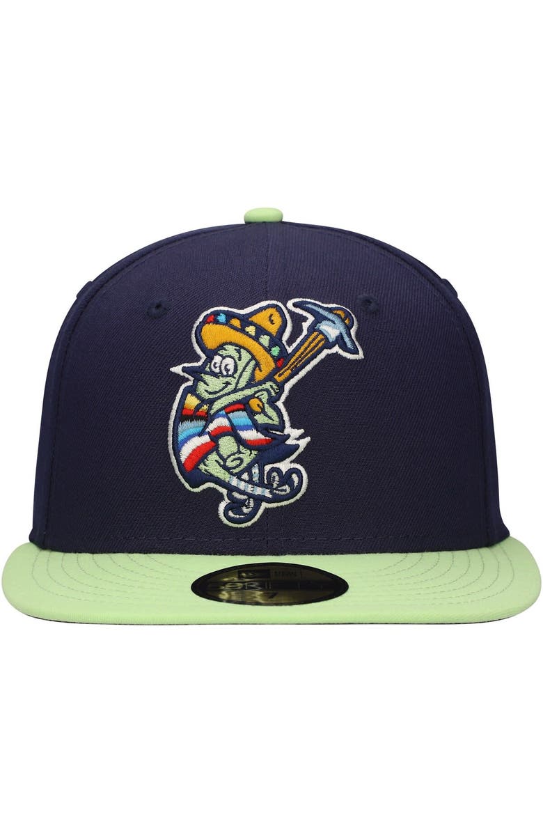New Era Men's New Era Navy Rocas Azules de Wilmington Copa de la Diversión 59FIFTY Fitted Hat, Alternate, color, Navy
