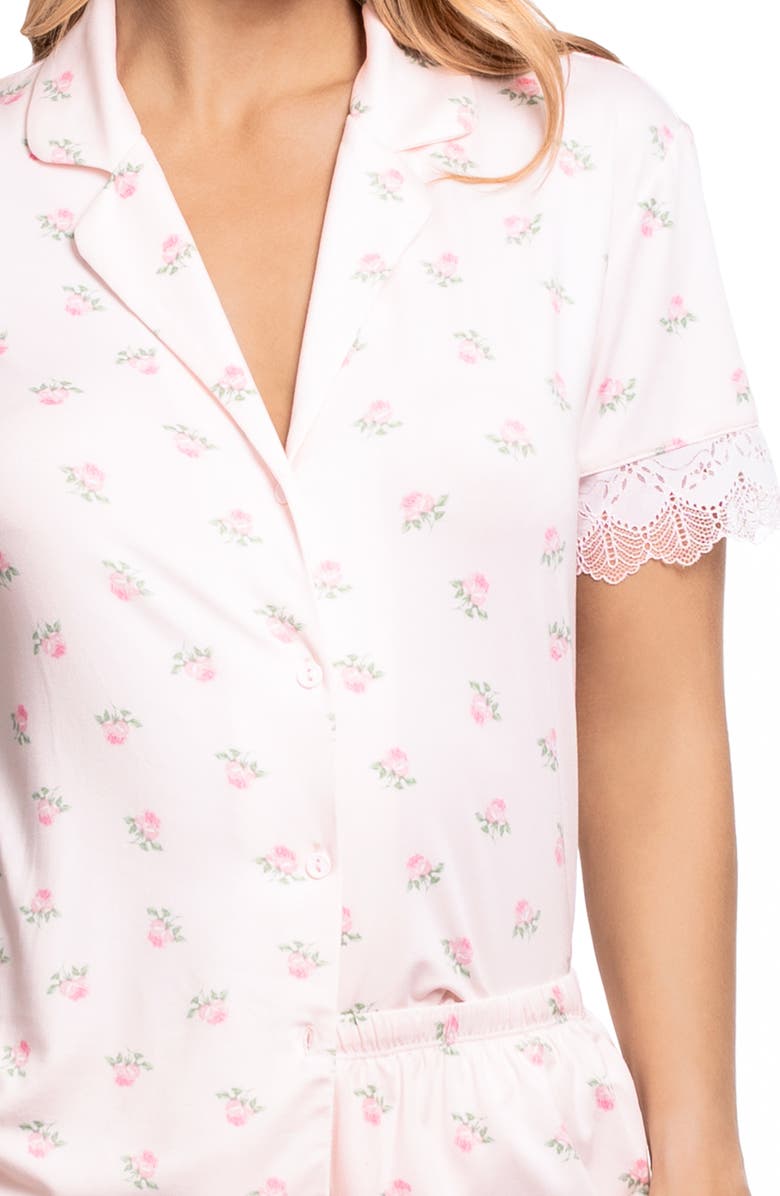 In Bloom by Jonquil Sevilla Shortie Pajamas, Alternate, color, Quartz Pink