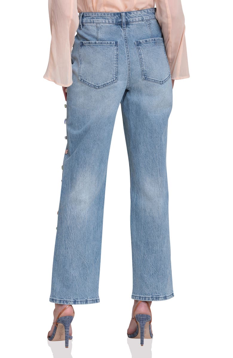 Avec Les Filles Stone Detail Jeans, Alternate, color, Flutter Wash