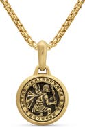 David Yurman Men's 18k Gold St. Christopher Amulet
