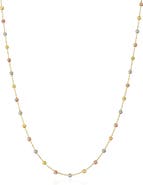 Spero London Dorissa Multicolour Sterling Silver Beaded Single Necklace