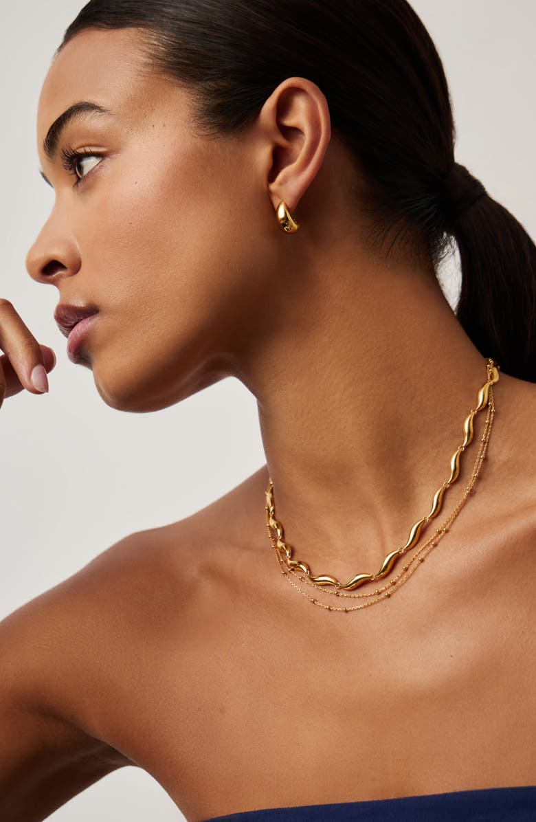 Missoma Savi Signature Link Chain Necklace, Alternate, color, Gold