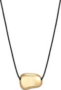 Adornia 18K Gold Plated Pebble Pendant Necklace