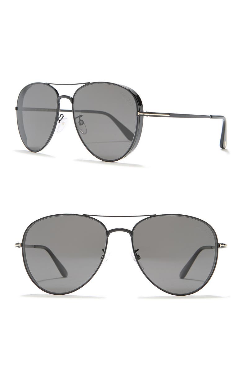 TOM FORD 61mm Aviator Sunglasses, Main, color, 