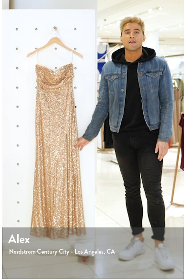 Lavish Lover Sequin Strapless Gown video