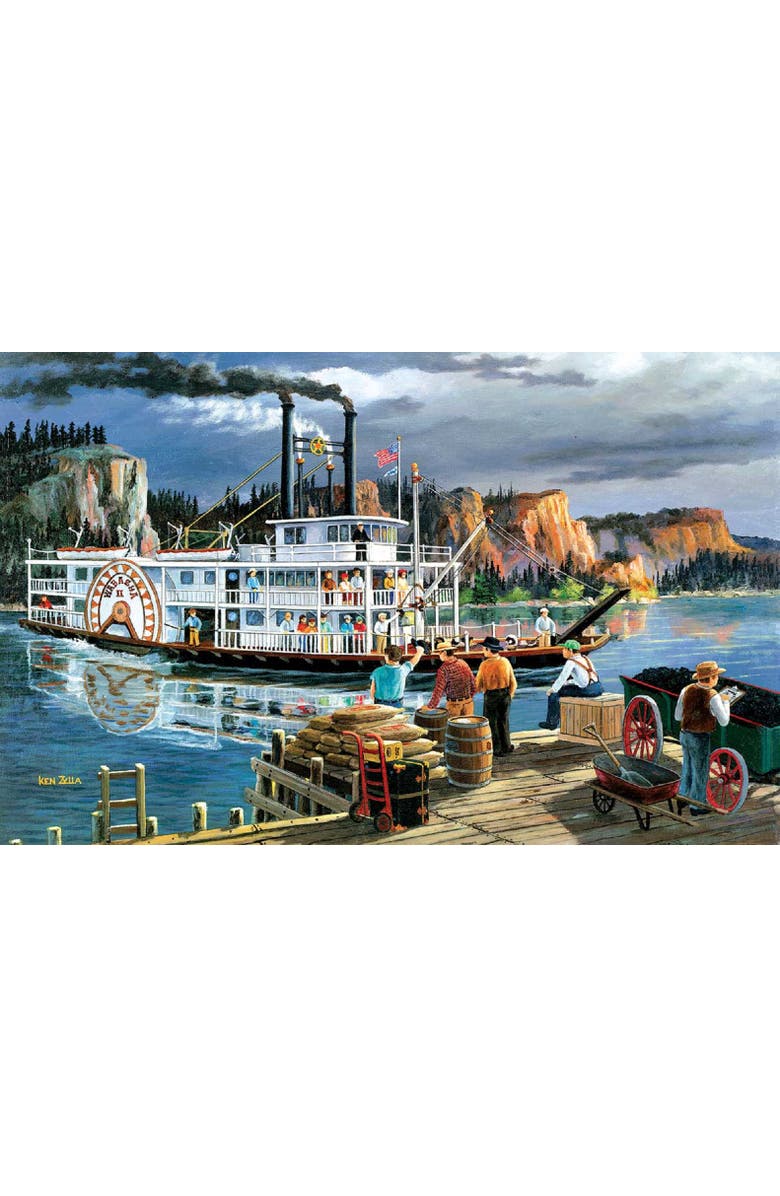 Sunsout Riverboat 550 piece Jigsaw Puzzle for Adults, Alternate, color, Multicolor