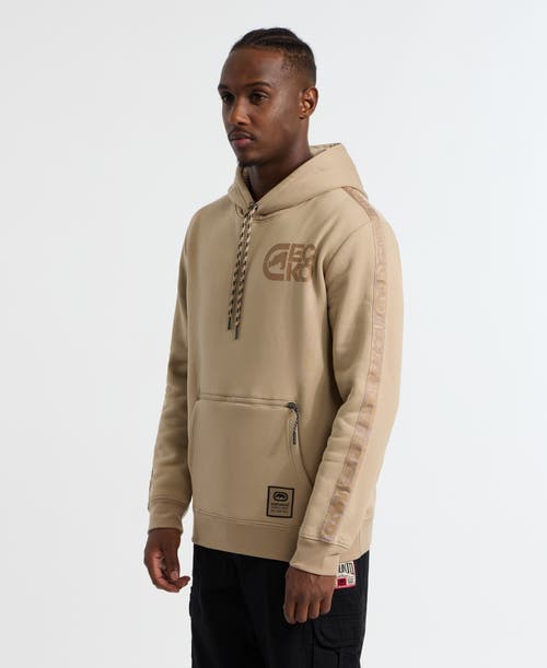 Ecko Unltd . Tonal Tape Hoodie In Taupe
