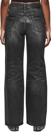 Twisted High Waist Wide Leg Baggy Jeans
