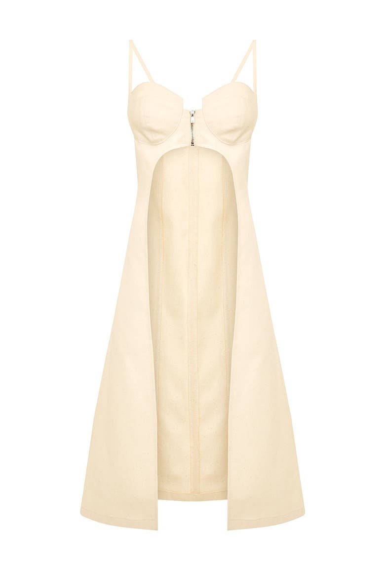 Davidson Body Dress, Main, color, Ecru