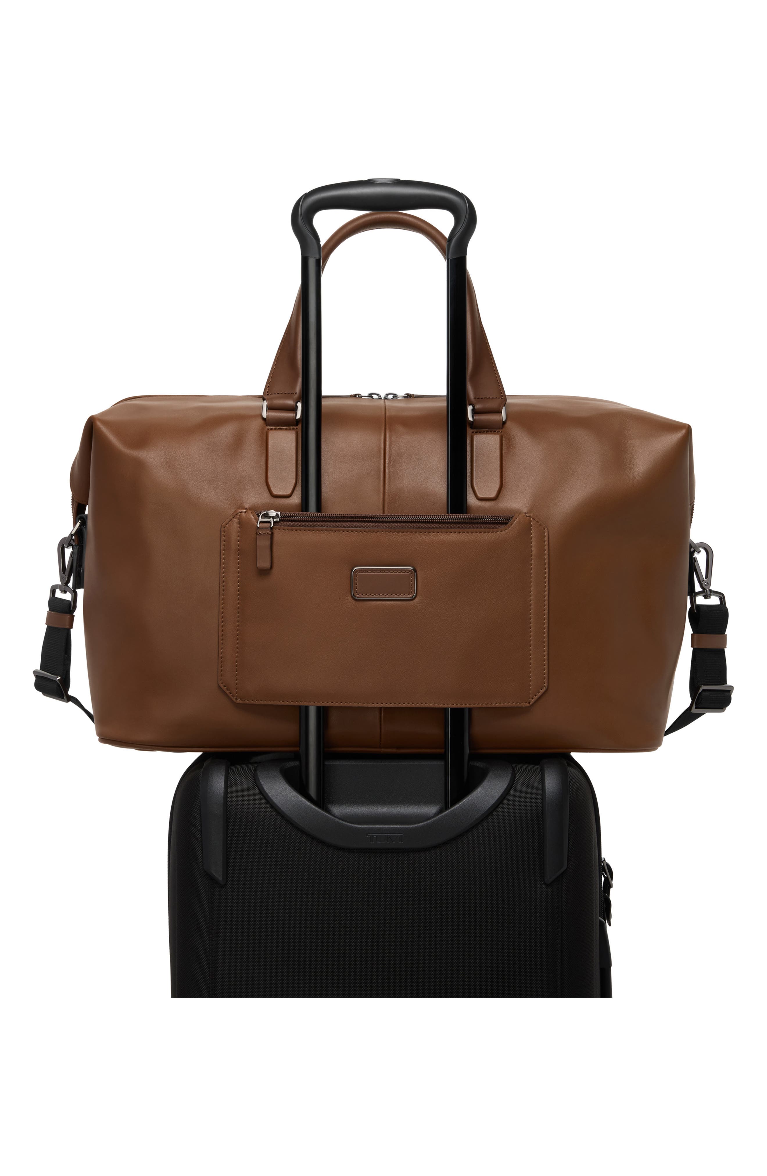 Nelson Leather Duffel, Alternate, color, COGNAC BOMBE