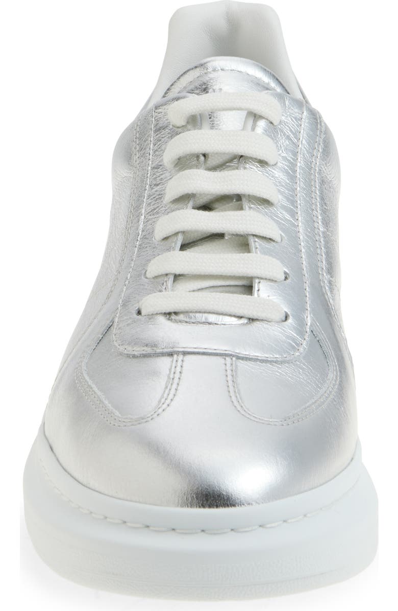 McQueen Oversized Mirror Sneaker, Alternate, color, Silver