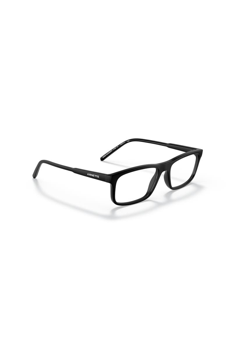 ARNETTE 52mm Rectangle optical glasses, Alternate, color, Black