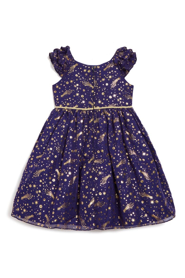 Kids' Sienna Cosmic Party Dress, Alternate, color, NAVY
