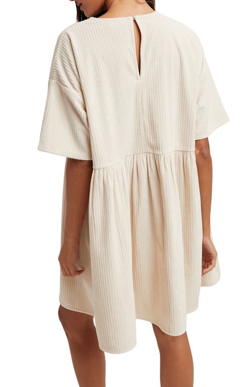 WISHLIST WISHLIST CORDUROY SHIFT MINIDRESS