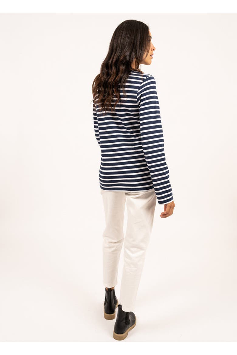 MINQUIERS MODERN - Breton Striped Shirt, Alternate, color, navy/white