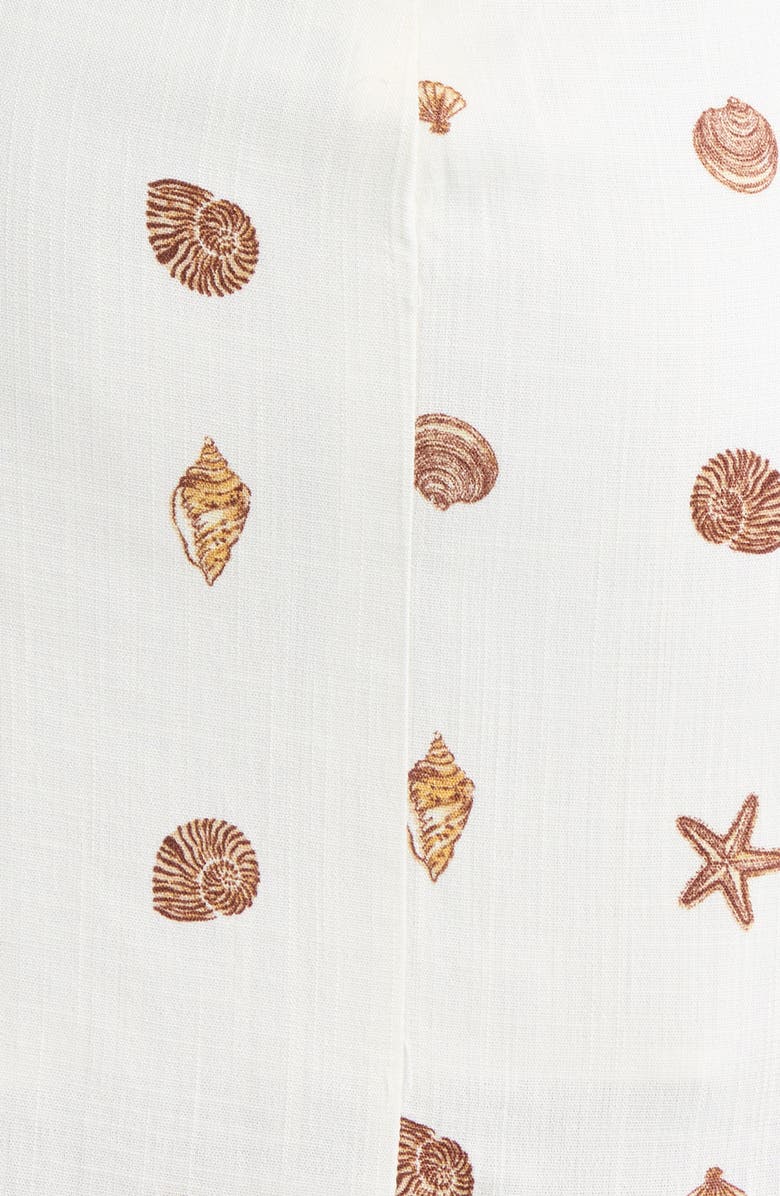 SUGARLIPS Mims Town Janis Faux Wrap Minidress, Alternate, color, Ivory-Brown