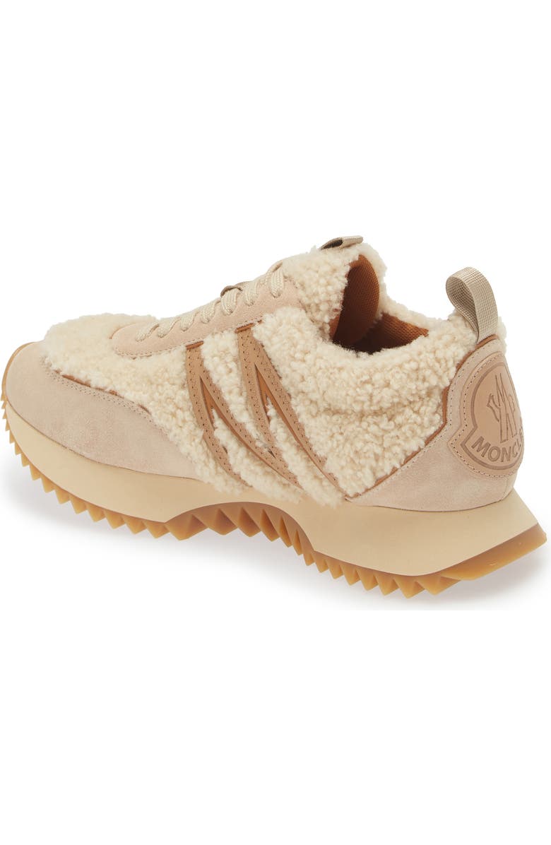 Moncler Pacey Genuine Shearling Sneaker, Alternate, color,