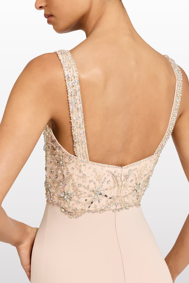 Reverie Embellished Maxi Dress, Alternate, color, Morganite