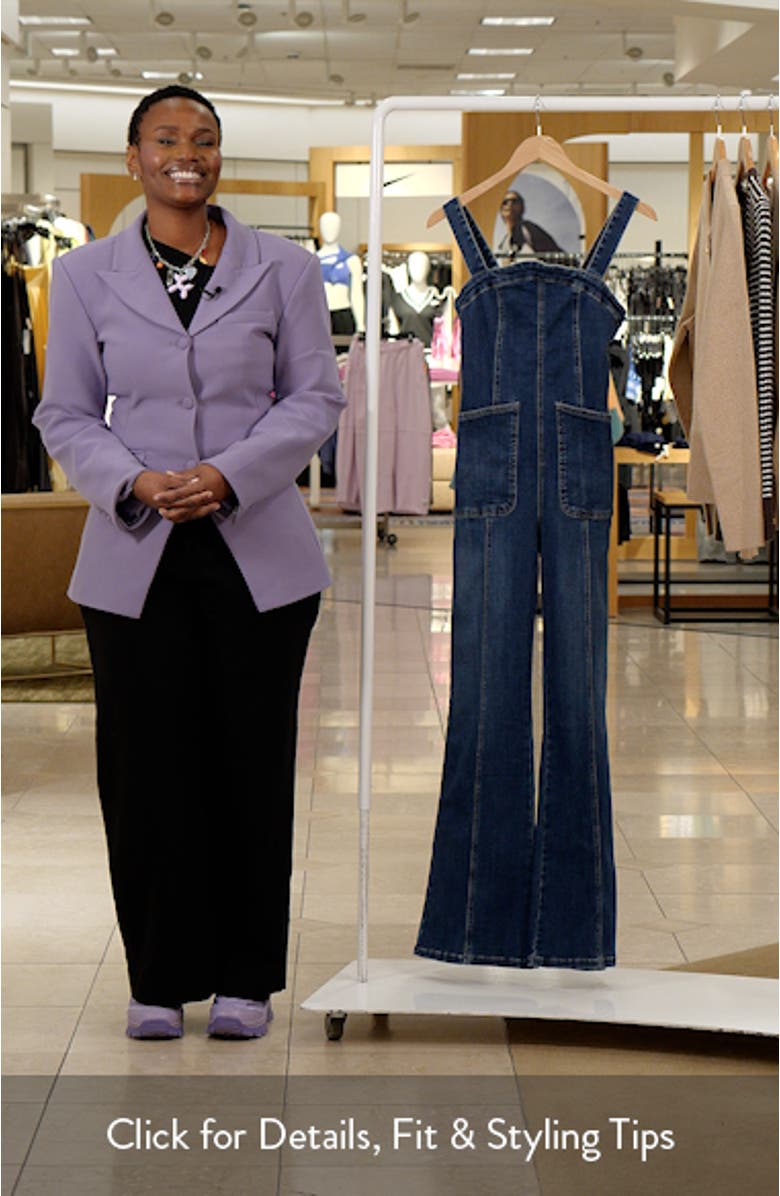 Suns Out Denim Bootcut Jumpsuit, sales video thumbnail