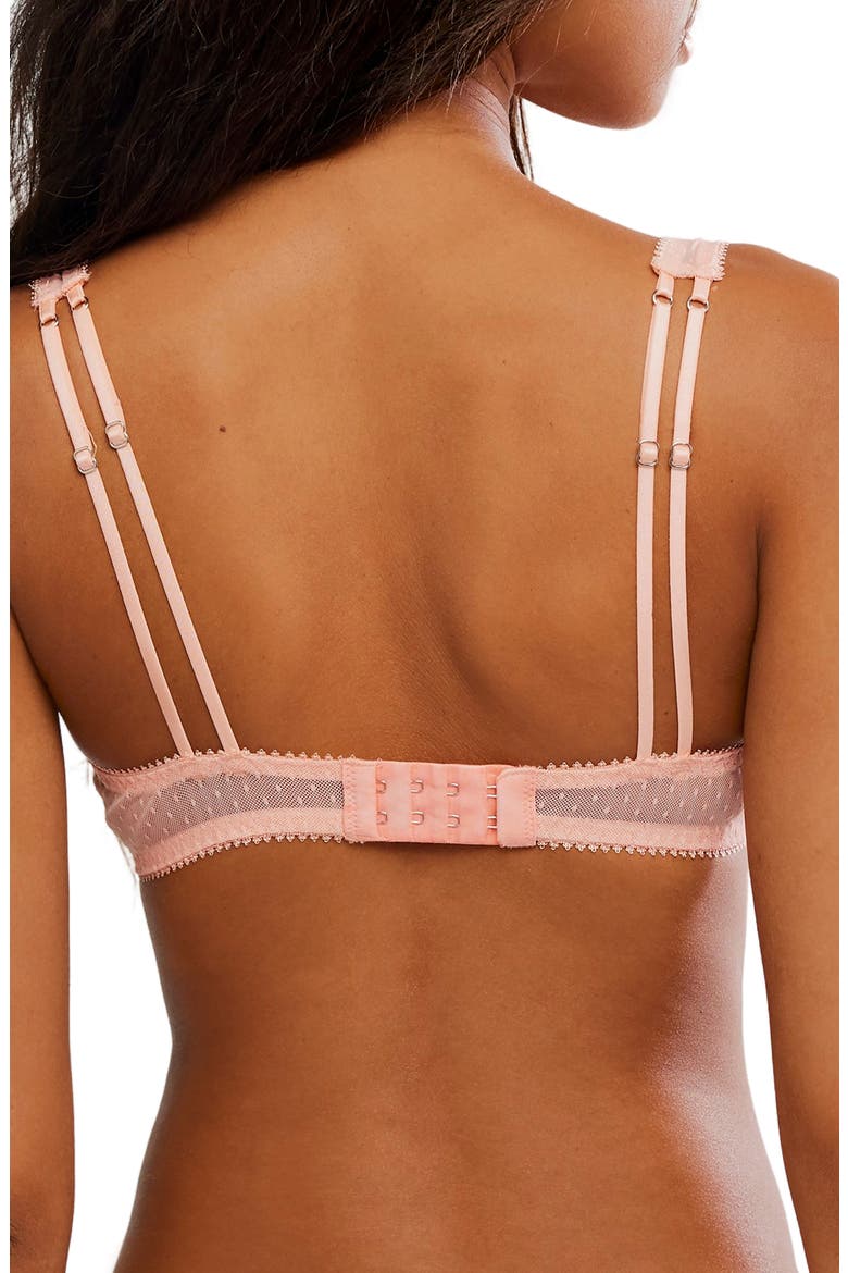 Fiona Underwire Lace Demi Bra, Alternate, color, FLAMINGO FLAMENCO