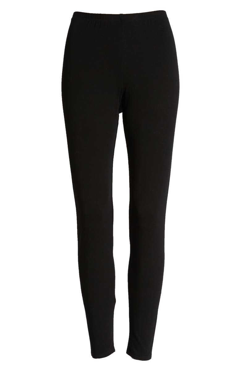 Eileen Fisher Stretch Ankle Leggings, Alternate, color, 