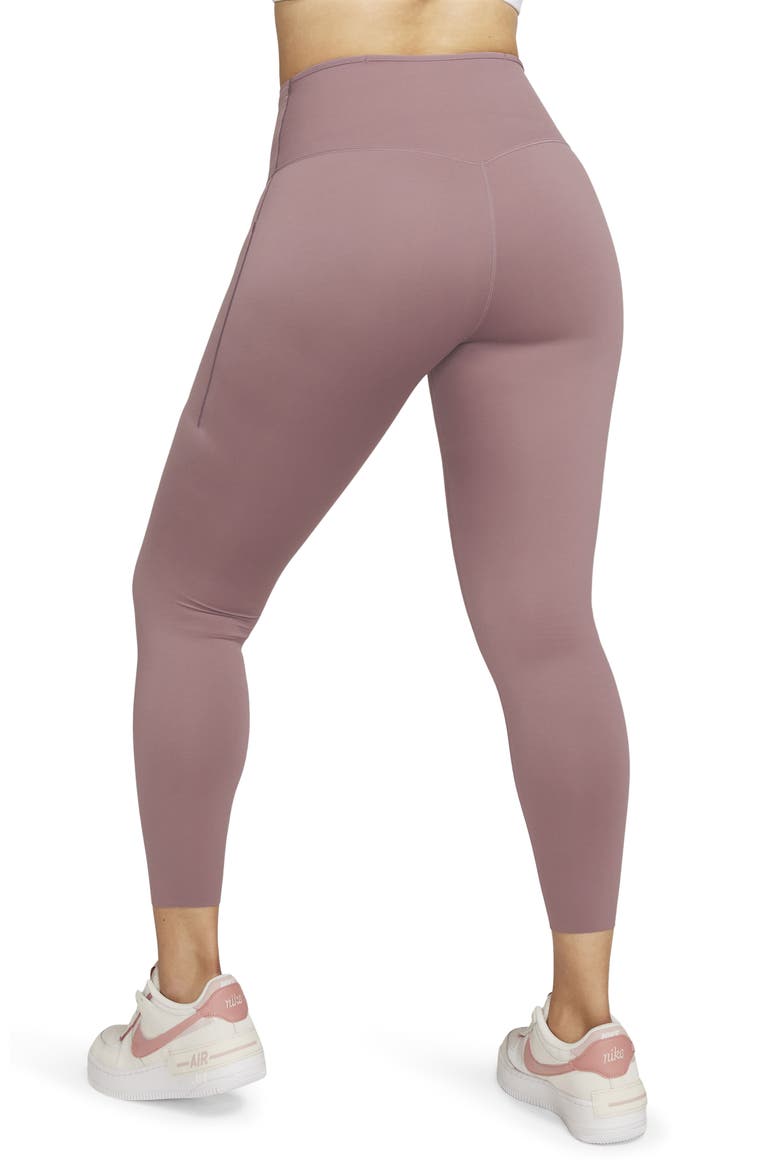 Dri-FIT Go High Waist 7/8 Leggings, Alternate, color, SMOKEY MAUVE/ BLACK