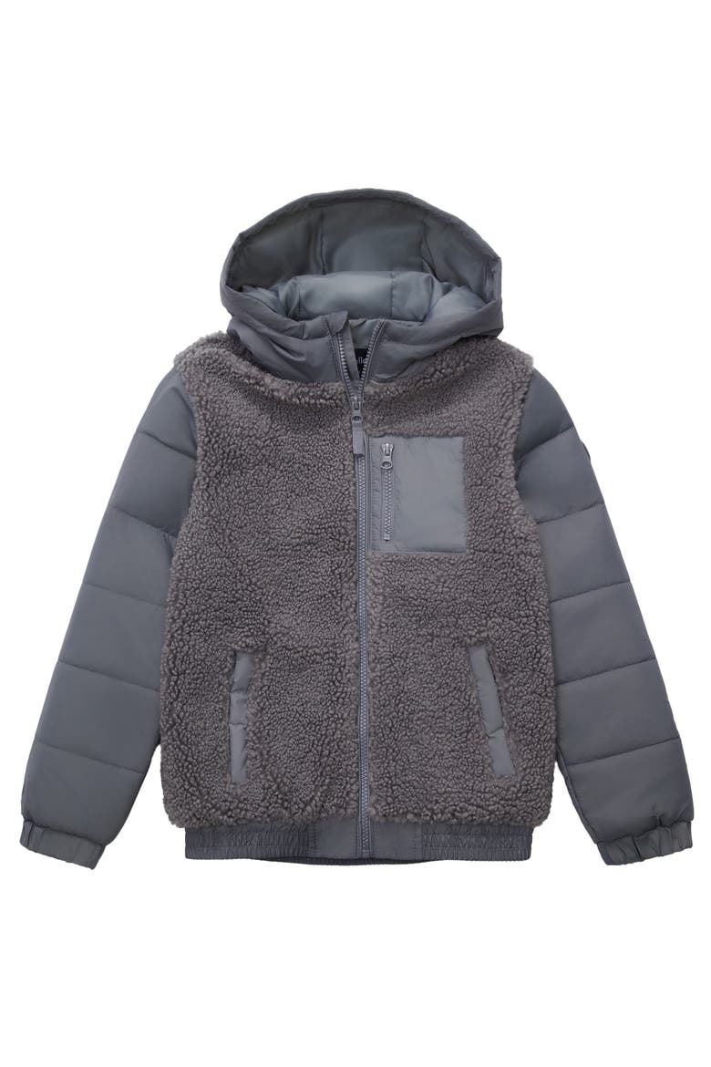 Kids' Fleece Jacket, Alternate, color, Grey