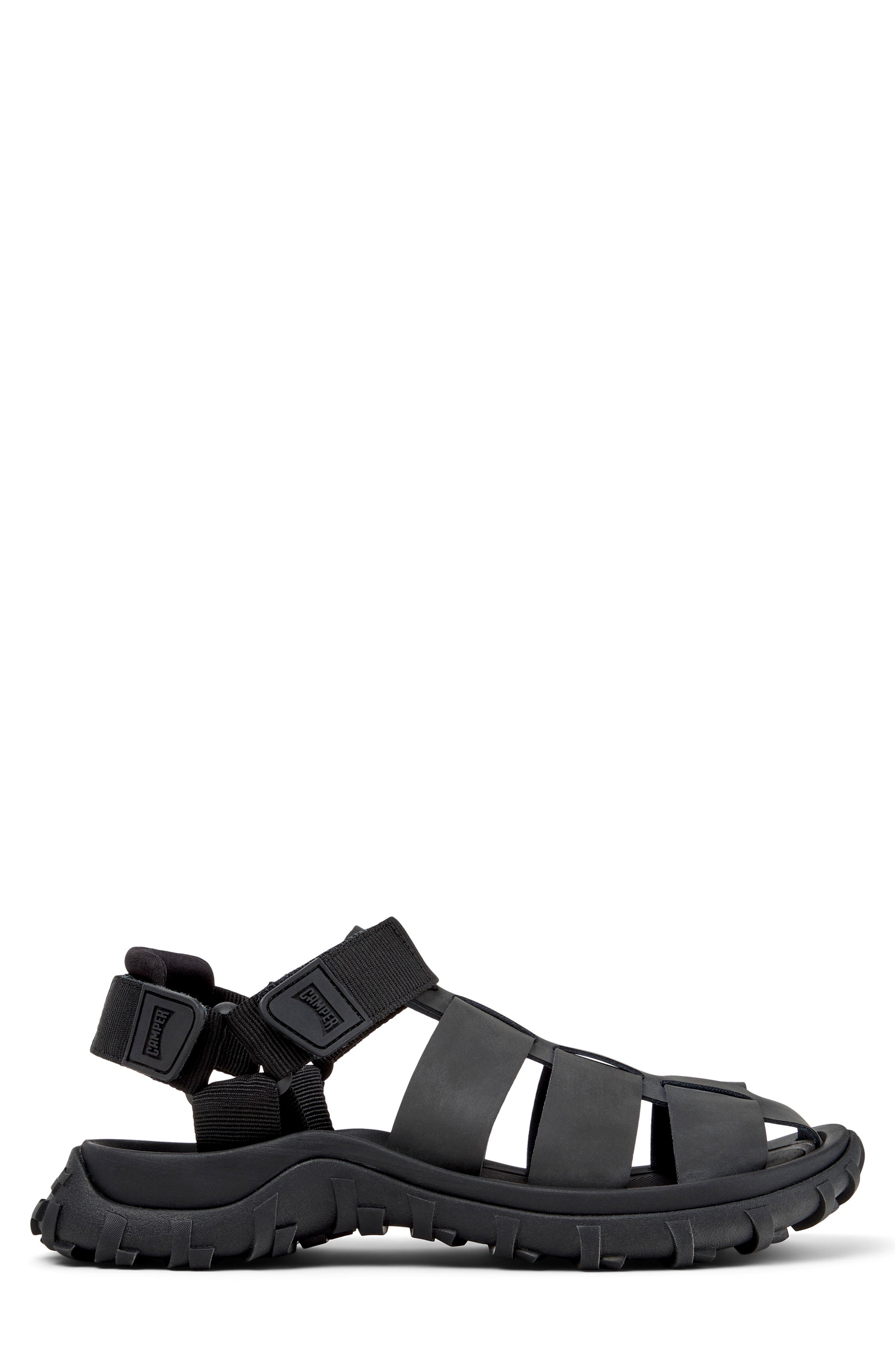 Camper Drift Trail Fisherman Sandal, Alternate, color, Black