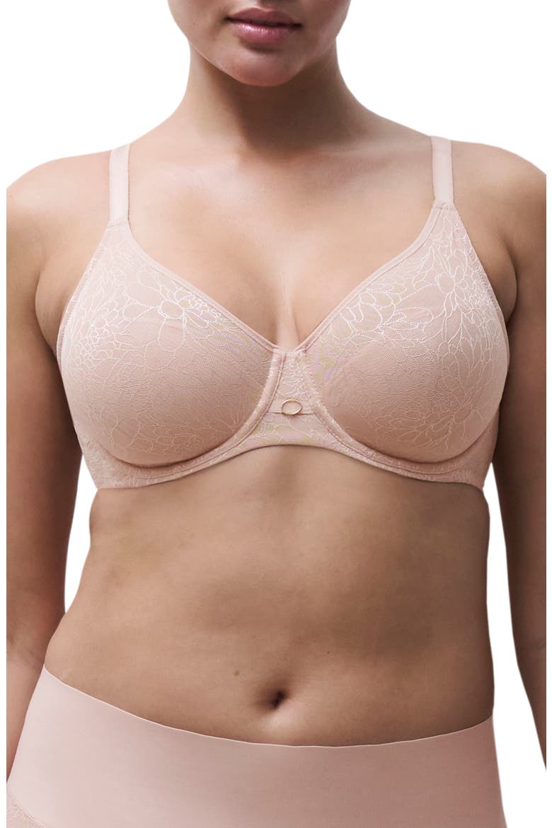 Belle Seamless Underwire Bra, Main, color, ROSE