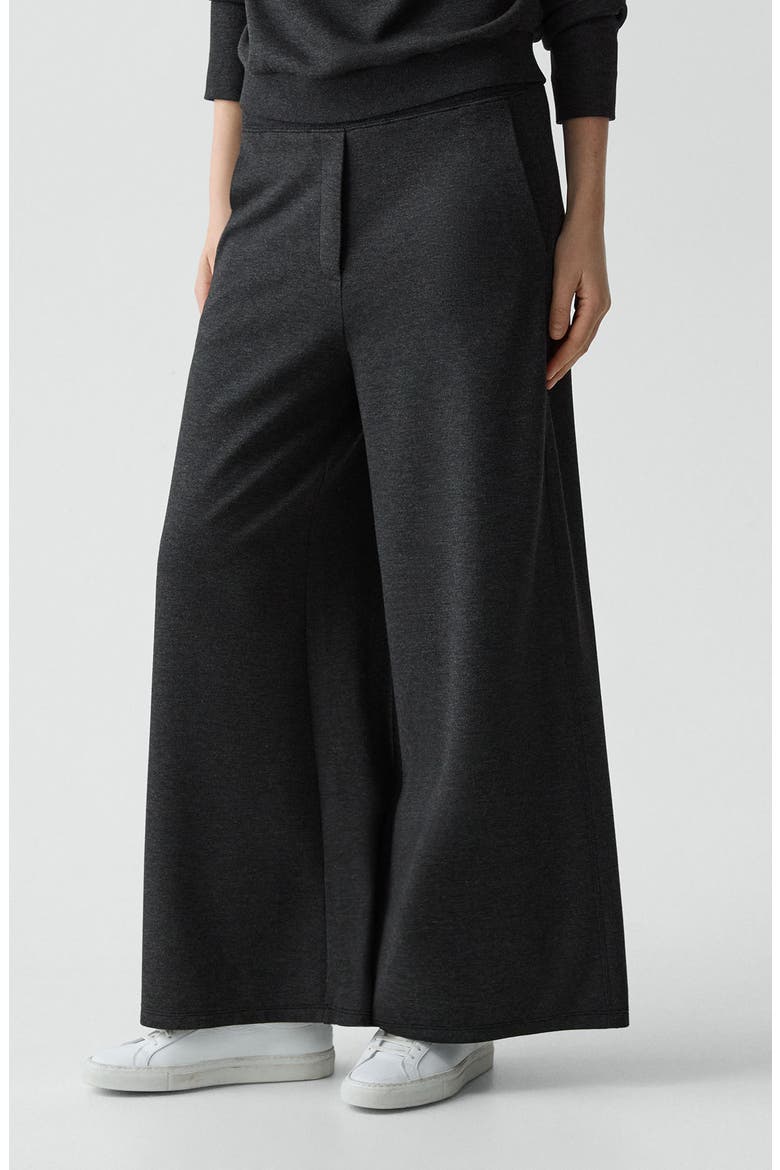 Wide Leg Pants, Main, color, CHARCOAL MELANGE