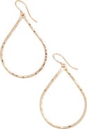 Nashelle Pure Small Hammered Teardrop Earrings