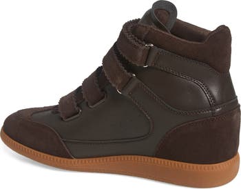 【Steve Madden】 MUSTANG スニーカー Black Suede MUSTANG Black Suede Women's High-Top Velcro Sneaker – Steve