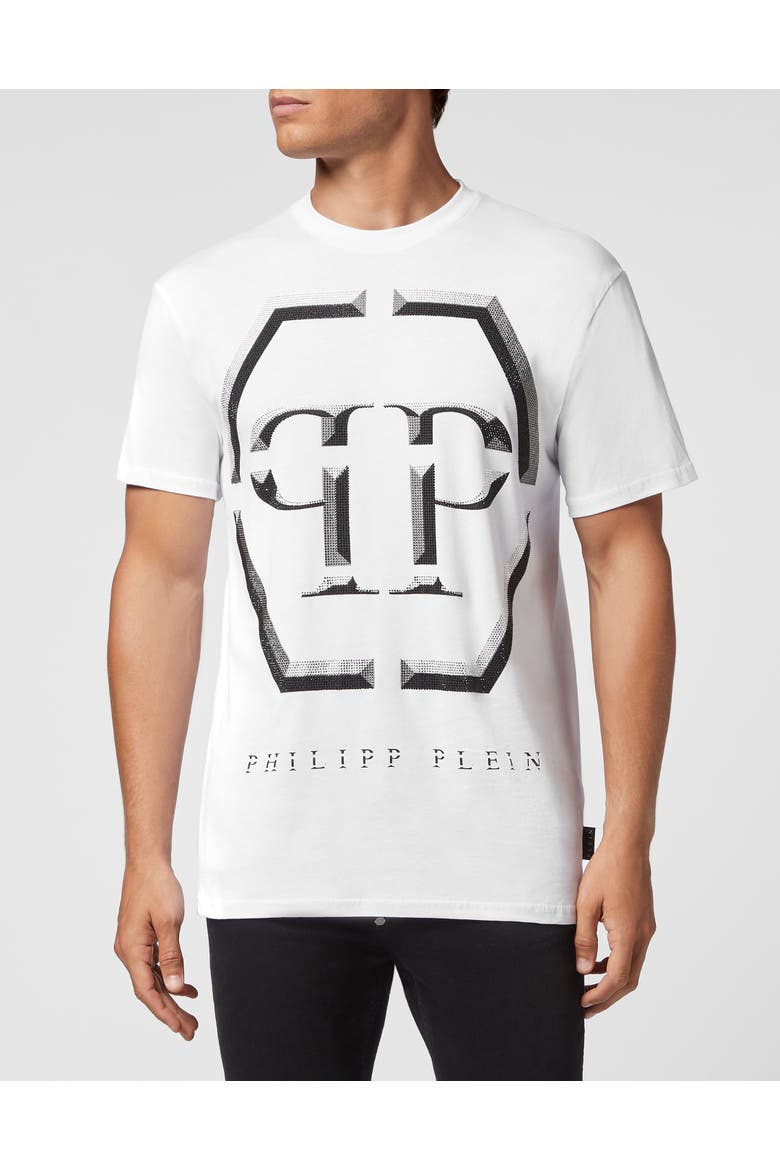 T-Shirt Round Neck Ss Comfort Men, Main, color, white